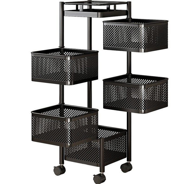 Multilayer Rotating Basket Rack