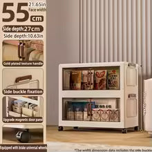 Multifunctional Foldable Storage Cabinet – Large Capacity, Dustproof Wardrobe (45/55/65cm)