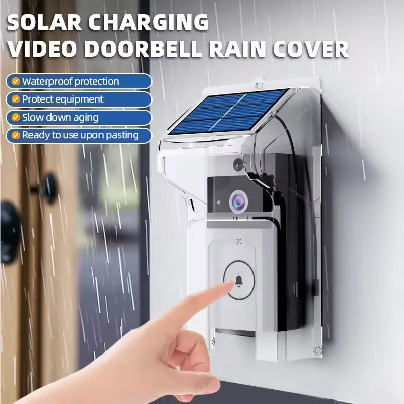 U9 Wireless Video Doorbell Video Intercom Surveillance Camera With Solar Rain Cover Long Standby Security Protection Cat Eye