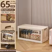 Multifunctional Foldable Storage Cabinet – Large Capacity, Dustproof Wardrobe (45/55/65cm)