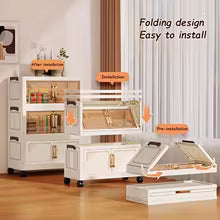 Multifunctional Foldable Storage Cabinet – Large Capacity, Dustproof Wardrobe (45/55/65cm)