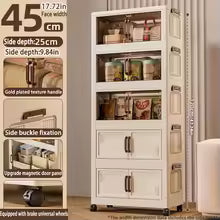 Multifunctional Foldable Storage Cabinet – Large Capacity, Dustproof Wardrobe (45/55/65cm)
