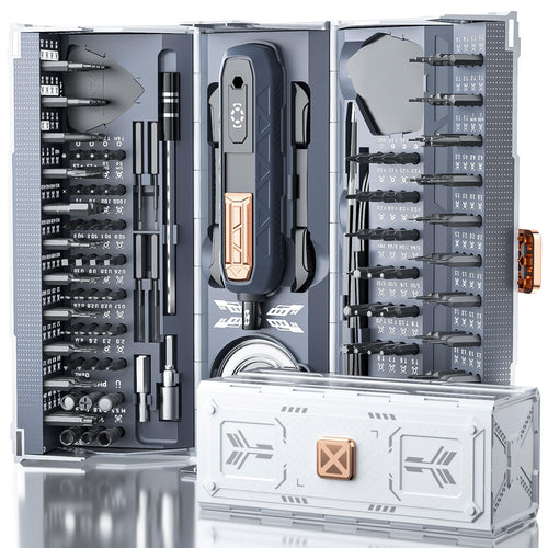 180-in-1 Precision Screwdriver Set – Magnetic & Foldable Case Design for All-in-One Home Repairs