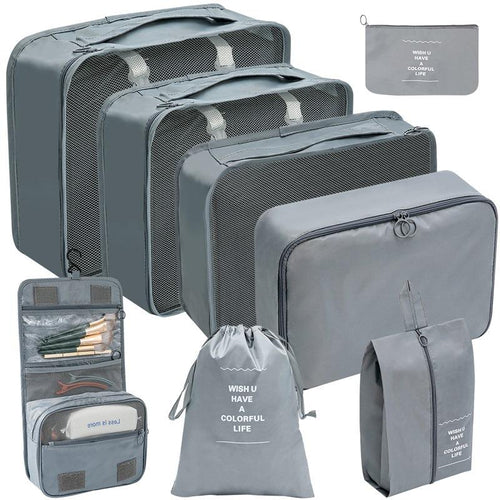 8pcs Customizable Travel Packing Bag Set