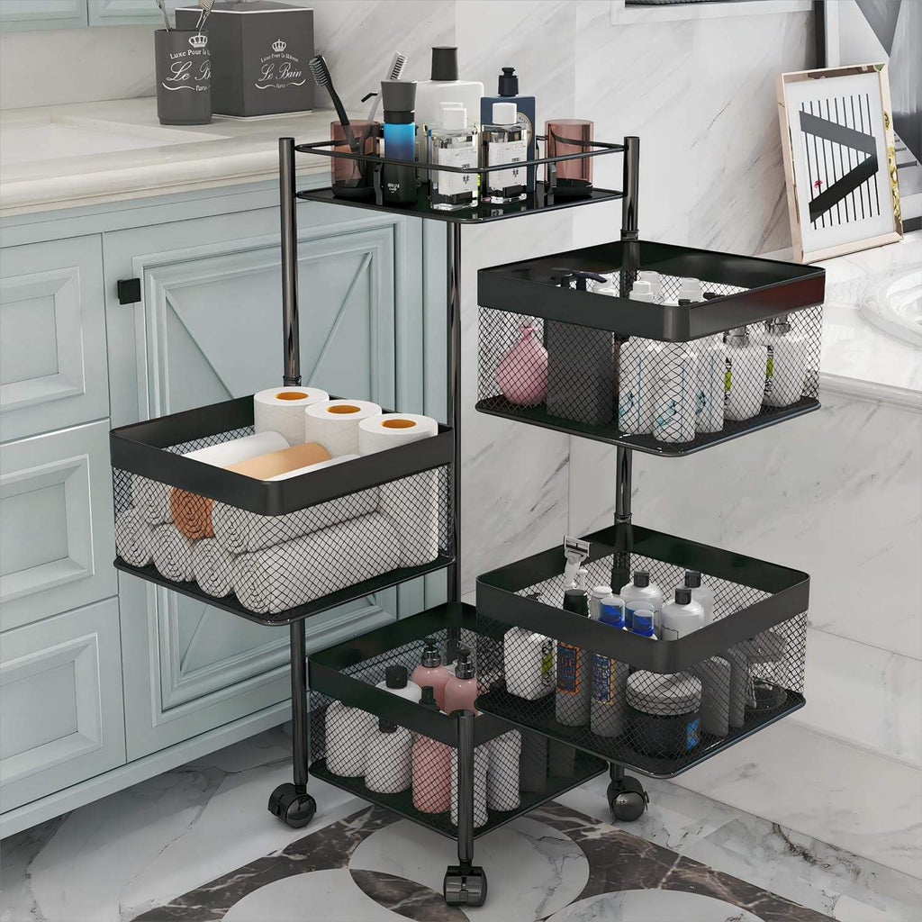 Multilayer Rotating Basket Rack